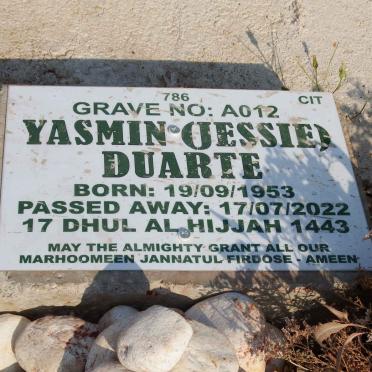 DUARTE Yasmin 1953-2022