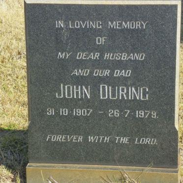 DURING John 1907-1979