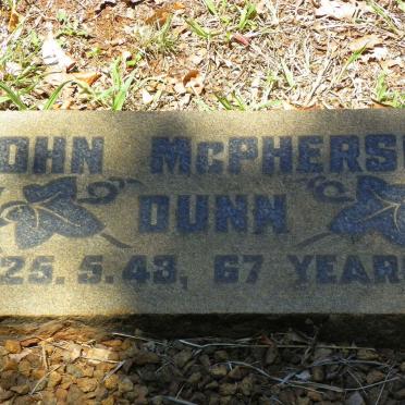 DUNN John McPherson -1943