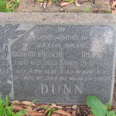 DUNN Richard French -1952 &amp; Iris -1970