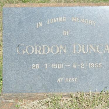 DUNCAN Gordon 1901-1955