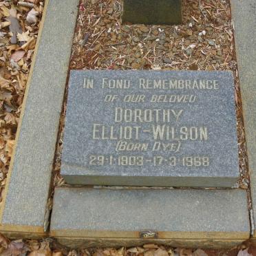 DYE Mary Ellen -1943 :: ELLIOT-WILSON Gladys Jane nee DYE 1908-1988