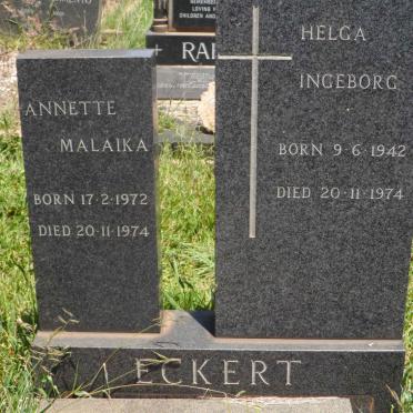 ECKERT Helga Ingeborg 1942-1974 :: ECKERT Annette Malaika 1972-1974