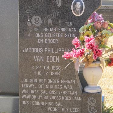 EDEN Jacobus Phillippus, van 1966-1986