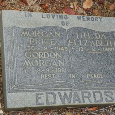 EDWARDS Morgan Price -1949 :: EDWARDS Gordon Morgan -1981 :: EDWARDS Hilda Elizabeth -1980