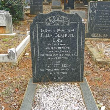 EDDY Everett -1957 &amp; Ellen Gertrude -1950