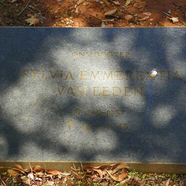 EEDEN Sylvia Emmerentia, van 1937-1943