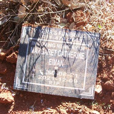 EIMAN Margaret Catherine 1950-2021