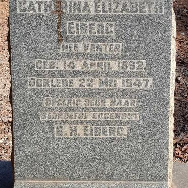 EIBERG Catherina Elizabeth nee VENTER 1892-1947