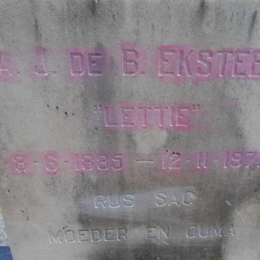 EKSTEEN A.J. de B. 1885-1972