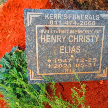 ELIAS Henry Christy 1947-2021
