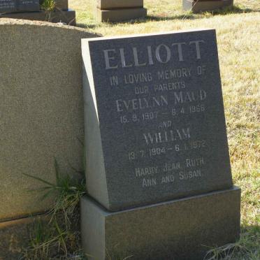 ELLIOTT William 1904-1972 &amp; Evelynn Maud 1907-1968