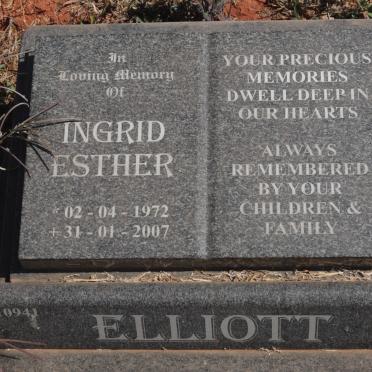 ELLIOTT Ingrid Esther 1972-2007