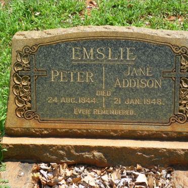 EMSLIE Peter -1944 &amp; Jane Addison -1948