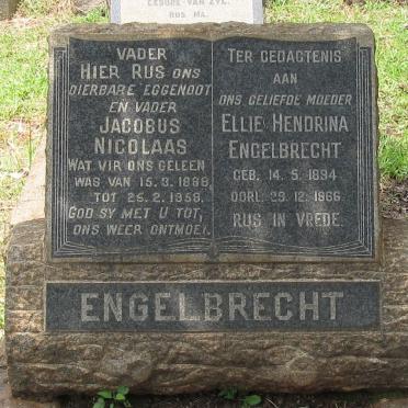 ENGELBRECHT Jacobus Nicolaas 1888-1958 &amp; Ellie Hendrina 1894-1966