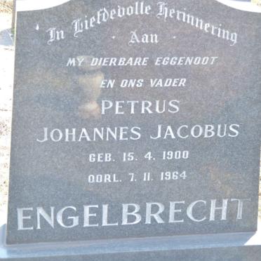 ENGELBRECHT Petrus Johannes Jacobus 1900-1964