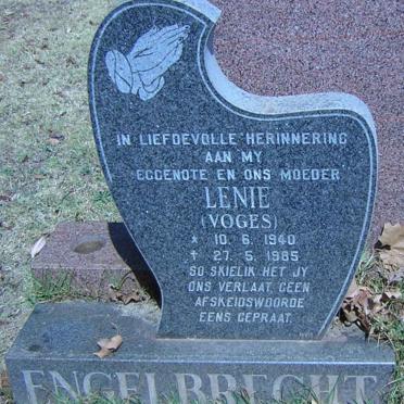ENGELBRECHT Lenie nee VOGES 1940-1985
