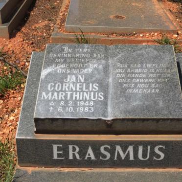 ERASMUS Jan Cornelis Marthinus 1948-1983