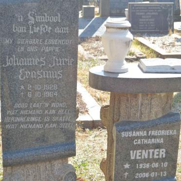 ERASMUS Johannes Jurie 1928-1964 :: VENTER Susanna Fredrieka Catharina 1936-2006
