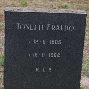 ERALDO Tonetti 1905-1962