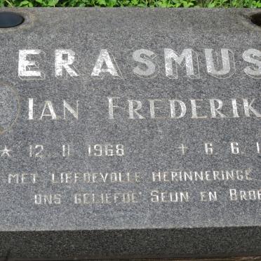 ERASMUS Ian Frederik 1968-1988
