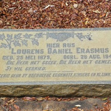 ERASMUS Lourens Daniel 1879-1944