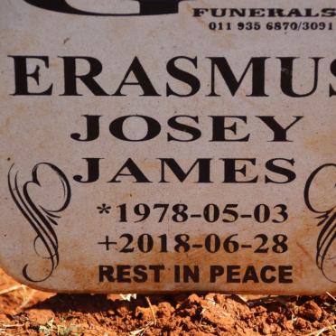 ERASMUS Josey James 1978-2018