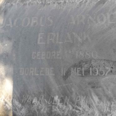 ERLANK Jacobus Arnoldus 1880-1957 &amp; Magdalena Elizabeth DE KLERK 1887-1972