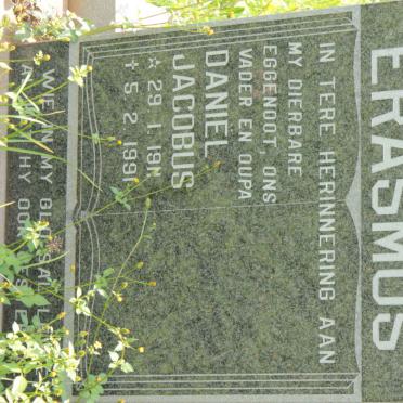 ERASMUS Daniël Jacobus 1911-1991