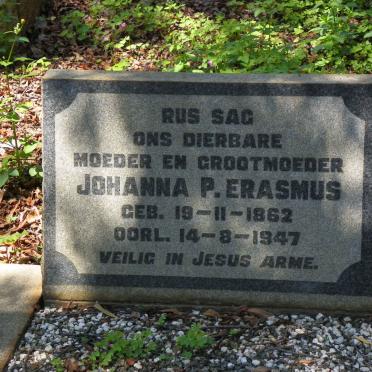 ERASMUS Johanna P. 1862-1947