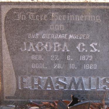 ERASMUS Jacoba C.S. 1872-1960