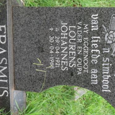 ERASMUS Lourens Johannes 1921-1988