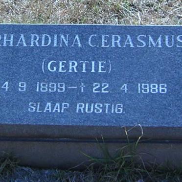 ERASMUS Gerhardina C. 1899-1986