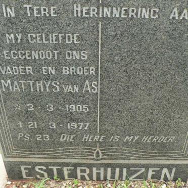 ESTERHUIZEN Matthys van As 1905-1977