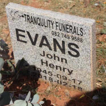 EVANS John Henry 1945-2018
