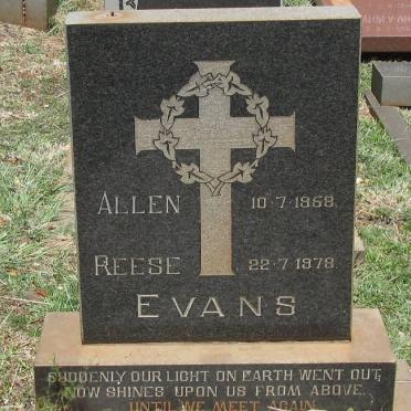 EVANS Allen Reese 1958-1978