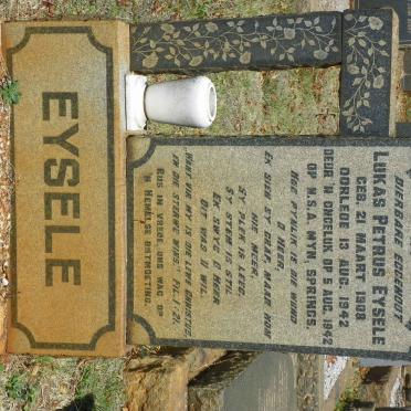 EYSELE Lukas Petrus 1908-1942