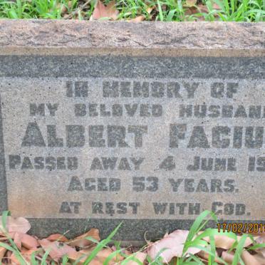 FACIUS Albert -1953