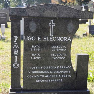 FABIO Ugo 1911-1980 &amp; Eleonora 1911-1990