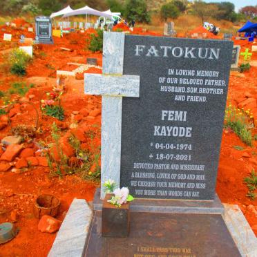 FATOKUN Femi Kayode 1974-2021
