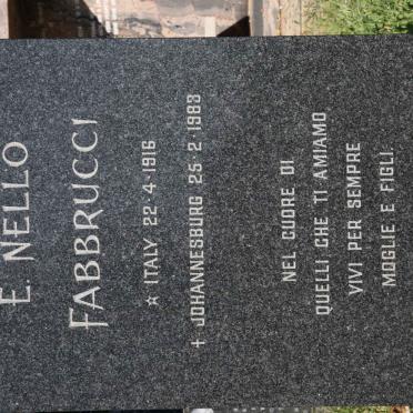 FABBRUCCI E. Nello 1916-1983