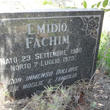 FACHIM Emidio 1900-1973 &amp; Maria 1904-1990