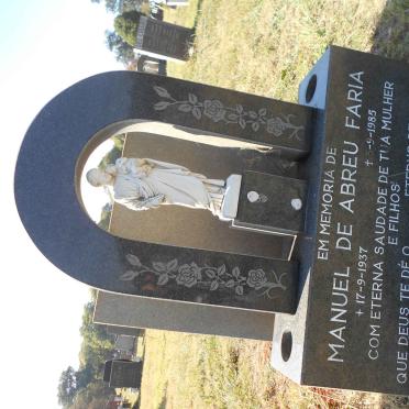 FARIA Manuel De Abreu 1937-1985
