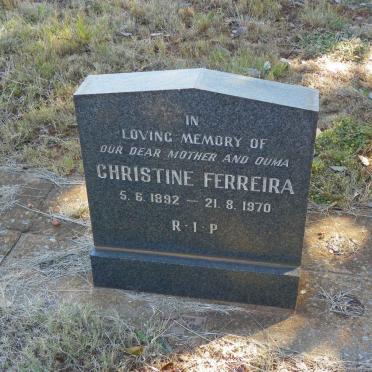 FERREIRA Christina 1892-1970