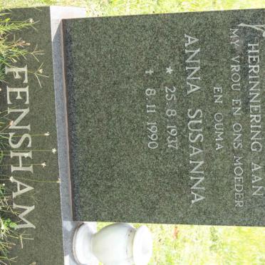 FENSHAM Anna Susanna 1937-1990