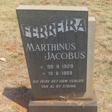 FERREIRA Marthinus Jacobus 1929-1969