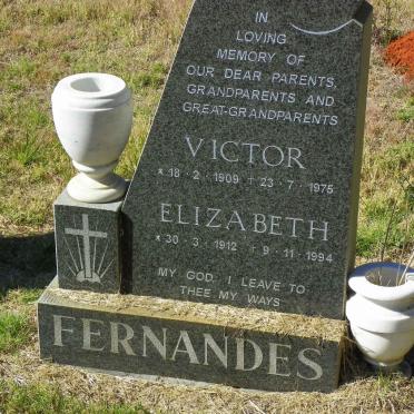 FERNANDES Victor 1909-1975 &amp; Elizabeth 1912-1994