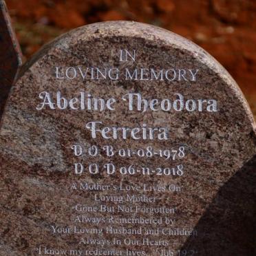 FERREIRA Abeline Theodora 1978-2018