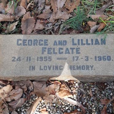 FELGATE George -1955 &amp; Lillian -1960