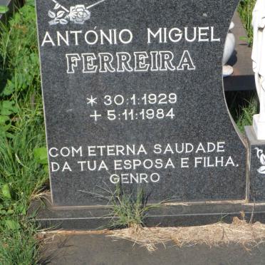 FERREIRA Antonio Miguel 1929-1984